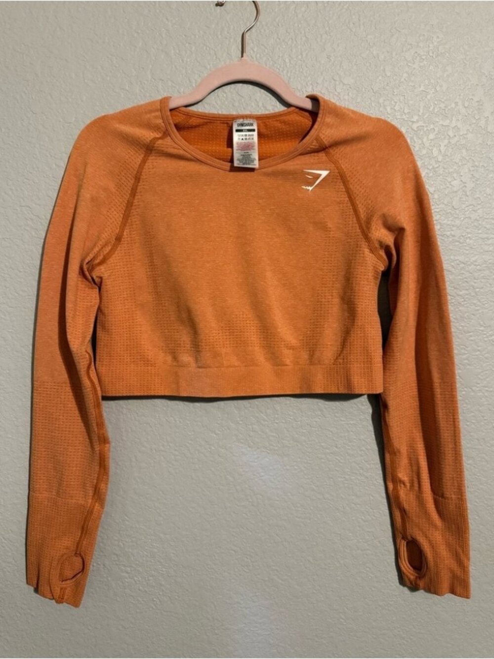 Women's Vibrant Orange Crop Top. Get your workout in this